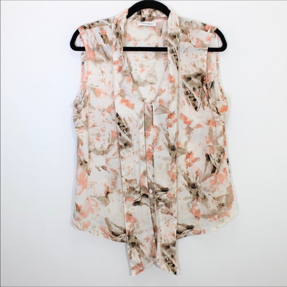 CALVIN KLEIN CK Sleeveless Blouse Careerwear - Picture 2 of 12